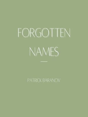 cover image of Forgotten Names